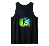 Buntes Handball Damen Frauenhandball Handballerinnen Motiv Tank Top