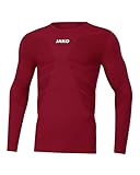 JAKO Herren Longsleeve Comfort 2.0, Weinrot, M
