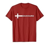 Dänemark-Flagge Dänemark Nordic Cross Sport-Trikot Stil T-S