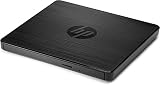 HP externes CD-/ DVD Laufwerk inkl CD und DVD Brenner mit USB Anschluss (F6V97AA) schw