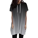 Same Day Angebote Sale Linen T Shirt Damen Longshirt Kurzarm Laessig Tshirt Biobaumwolle Achselshirts Locker Fruehling Sommer Schwarz Viskose Weiß Crinkle Leinen Bluse Lang Mit Puffärmeln N
