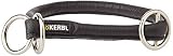 Kerbl Pet 81089 Rundleder-Halsband Roma mit Stopper, 45 cm, 8 mm, schw
