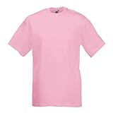 Fruit of the Loom - Classic T-Shirt 'Value Weight' M,Light Pink
