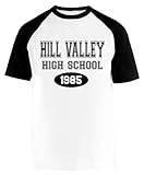 Hill Valley High School 1985 Weißes Kurzarm-T-Shirt Unisex-Baseball-T-S