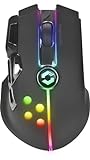 Speedlink IMPERIOR Gaming Mouse – kabellose USB gaming Maus mit Akku wiederaufladbar, LED-RGB-Beleuchtung, Programmierbare Tasten, 10000 dpi, schw