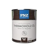 PNZ Thermoholz-Öl | Nachhaltig hergestellt mit regionalen Rohstoffen | Made in Germany | für Holzdeck, Holz-Terrasse, Fenster, Türen, Gartenhäuser aus Thermoholz, Gebinde:0.75L, Farbe: