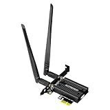 GLOTRENDS AC1200 WiFi 5 PCIe Karte mit Low-Profile Halterung für Desktop PC, Intel 7265 Chip, 802.11ac, Bluetooth 4.2, Unterstützung Windows 11/10/7/Linux, Nicht unterstützt Mac OS/Windows X