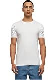 Urban Classics Herren Fitted Stretch Tee – Eng anliegendes T-Shirt aus Baumwolle & Elasthan, Kurzarm Basic für Freizeit, Training & Streetwear,Weiß,S