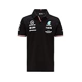 Mercedes-AMG Petronas - Offizielle Formel 1 Merchandise 2021 Kollektion - Herren - Polo - Kurze Ärmel - Schwarz - S