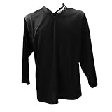 Instrike Profi Trainings Trikot für Eishockey Kinder und Erwachsene Trikots mit dezente Logo hochwertiges angenehm zu tragendes Jersey (DE/NL/SE/PL, Alphanumerisch, M, Regular, Regular, schwarz)