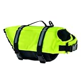 Hundeschwimmweste – reflektierender Schwimmweste für Hunde mit hohem Auftrieb, Badeanzug mit Griffen für alle Rassen, kleine, mittelgroße Hunde, Outdoor, Strand, Pool, See, Kajakfahren, Wassersp
