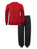Kaerm Jungen Fussball Trikot Kinder Set Torwart Oberteil Gepolstert Mit Unterziehhose Fußball Trainingshose Lang Schutz Sportswear Rot H 170