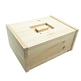 4betterdays.com NATURlich leben! Hochwertige Brotdose aus massivem Zirbenholz - 42x26x16 cm - Brotkasten mit abnehmbarem Deckel - Aus Ö