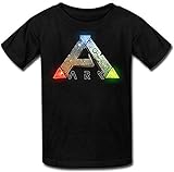 Youth Ark Logo Ark Survival Evolved Kids Boys and Girls T-Shirt Black L