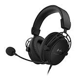 HyperX Cloud Alpha S - Gaming Headset, für PC, PS4, 7.1 Surround Sound, einstellbarer Bass, Dual Chamber Drivers, Chat Mixer, atmungsaktives Kunstleder, Memory-Schaum, Mikrofon, Schw