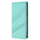 Lederhülle für Google Pixel 10/10 Pro Hülle, Google Pixel 10/10 Pro Schutzhülle mit Kartenfach, Handyhülle Tasche, Leder Etui Folio Flip Case Klapphülle Schutzhülle Handy Hülle Mintgrü