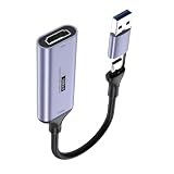Game Video Captures Card USB + Type C to HDTV 4K 60Hz Recorder Video Gaming Console Camcorder Low Latency Converters Game Streaming