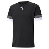 PUMA Herren teamRISE Jersey CE Trikots, Puma Black-Smoked Pearl-Puma White,
