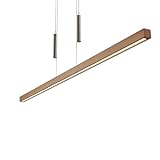 Lucande LED Pendelleuchte 'Tamlin' (Modern) aus Holz u.a. für Wohnzimmer & Esszimmer (1 flammig,) - Hängeleuchte, Esstischlampe, Hängelampe, Hängeleuchte, Wohnzimmerlamp