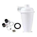 ShEraf 1 Stück Zyklon-Staubsammler (Zyklon-Staubsauger), kompatibel mit BAU & Haushaltsstaubsauger Pulverfilter Zyklonabscheider(White.)