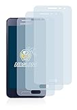 BROTECT Panzerglasfolie für Samsung Galaxy A3 2015 (3 Stück) Schutzglas Schutzfolie [Extrem Kratzfest 9H, Anti-Fingerprint, Ultra-Transparent]