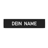 Namenschild Patch schwarz Namen Uniform individuell personalisiert Bundeswehr Tactical Polo Bekleidung Jacke #24128