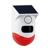 YUANGANG Solarbetriebener Wildschweinvertreiber, Infrarot-Induktionsantrieb, breiter Erfassungswinkel für Outdoor-Alarmanlagen, 100 x 32
