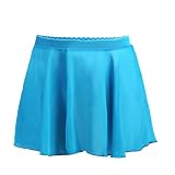 XUWEWI Ballettröckchen Abdeckung Erwachsene Tanz Praxis Rock Ballett Tanz Rock Kurzen Rock Chiffon Elastische Taille Rock for Weibliche Tutu Bezug(Lake Blue,XL)