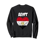 Herz Flagge Ägypten Shirt I love Egypt T-Shirt Sw