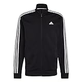 Adidas Men's M 3S TT TRIC Sweatshirt, Black/White, 2XL