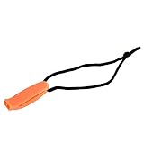 Tomvorks ÜBERLEBENS-SICHERHEITS-NOTFALLPFEIFE, KOMPAKTER Modus, LAUTER TON Zum Tauchen, Wandern, Camping (Orange)