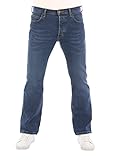 Lee Herren Jeans Bootcut Denver Hose Blau Jeanshose Männer Baumwolle Stretch Denim Blue w32, Farbe: Aged Alva, Größe: 32W / 32L