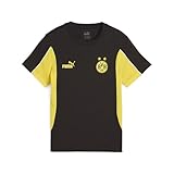 PUMA Jungen Borussia Dortmund ftblARCHIVE T-Shirt 152, Black Faster Yellow