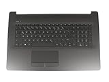 HP L22750-041 Original Tastatur inkl. Topcase DE (deutsch) schwarz/schwarz (DVD) (Optik: Metall schwarz gebürstet) für 17-by0000/17-by1000/17-ca1000/17-ca1000