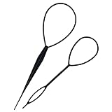 Sularpek Haar Schwanz Twister, 2 Stück Haargeflecht Werkzeug, Französisch Haar Twister, Schnell Spiral Flechten DIY Haar Styling Aid Werkzeug für Frauen, Mädchen (Schwarz)
