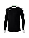 Erima Herren Retro Star Trikot Langarm, Schwarz/Weiß, M EU