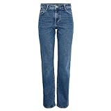 PIECES Pckelly Mw Straight Jeans Mb402 N