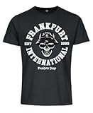 Eintracht Frankfurt Frankfurter Jungs, International T-Shirt 100% Biobaumwolle Größe M-5XL (DE/NL/SE/PL, Alphanumerisch, 4XL, Regular, Regular, Schwarz)