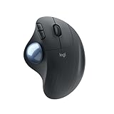 Logitech ERGO M575 Wireless Trackball Maus - Einfache Steuerung mit dem Daumen, flüssige Bewegungen, ergonomisches Design, für Windows, PC & Mac mit Bluetooth- & USB-Funktion - Grap