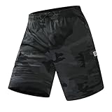 Cargo Shorts Herren Arbeitshose Kurz Sportbekleidung Für Schlafanzug Jeans Sporthosen Baseball Trikot Herren Kurze Hose Cargo Turnhose Kurz Hosen Jeans Jogginghose Reisverschlusstaschen (2-Grau,XXL)
