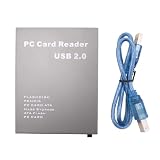Tuidzljd 1 Stück USB2.0 PCMCIA-Kartenleser -Kartenleser Aluminiumlegierung USB 2.0 zu PC PCMCIA Adapter Flash-Disk-Speicherk