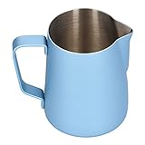 Aufschäumkrug, Edelstahl-Krug, Kaffee-Düse für Spitze Öffnung für Pull-Flower-Cup-Milchaufschäumkrüge (600 ml)