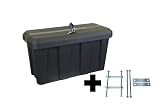 Deichselbox Daken Blackit Lite, Werkzeugkasten, Gurtkiste, Anhängerbox, Staukiste, Daken B24-2 + Montagesatz MON2012, Edelstahlhaus GmbH