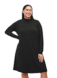 Zizzi Flash by Damen Große Größen Kleid mit Langen Ärmeln Größe 42–60 46-48 Black