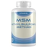 MSM Kapseln 800mg - 1600mg Methylsulfonylmethan pro Tagesdosis - 365 vegane Kapseln - ohne Magnesiumstearat - ohne Zusätze - hochdosiert - veg