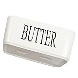 ABOOFAN 3st Butterdose Vorratsbehälter Für Butter Dessertbehälter Butterbehälter Plätzchenschalen Mit Deckel Butterhalter Butter Frisch Halten Keksständer Keramik Kühlschrank Handlich Weiß