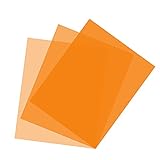 Orangefarbener Gel-Blatt, 40 x 50 cm, voller CTO, 1/2 CTO, 1/4 CTO Fotografie, Beleuchtung, Farbfilter für Fotostudio, Taschenlampe, LED-L