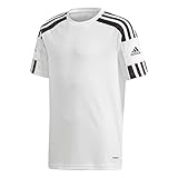 adidas Jungen Squad 21 Jsy Y T Shirt, Weiß / Schwarz, 164 EU
