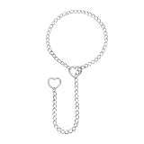 MILAKOO Y-förmige Halskette Damen Lariat Halskette Gothic Punk Emo Y2K Choker Einstellbar Herz Collier Accessoire für Kleid T
