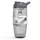 Promixx Pursuit Shaker Proteinshake - Premium Protein Shaker - Langlebiger, Auslaufsicherer, Geruchsneutraler Shake Becher – 950 ml (Graphitgrau)